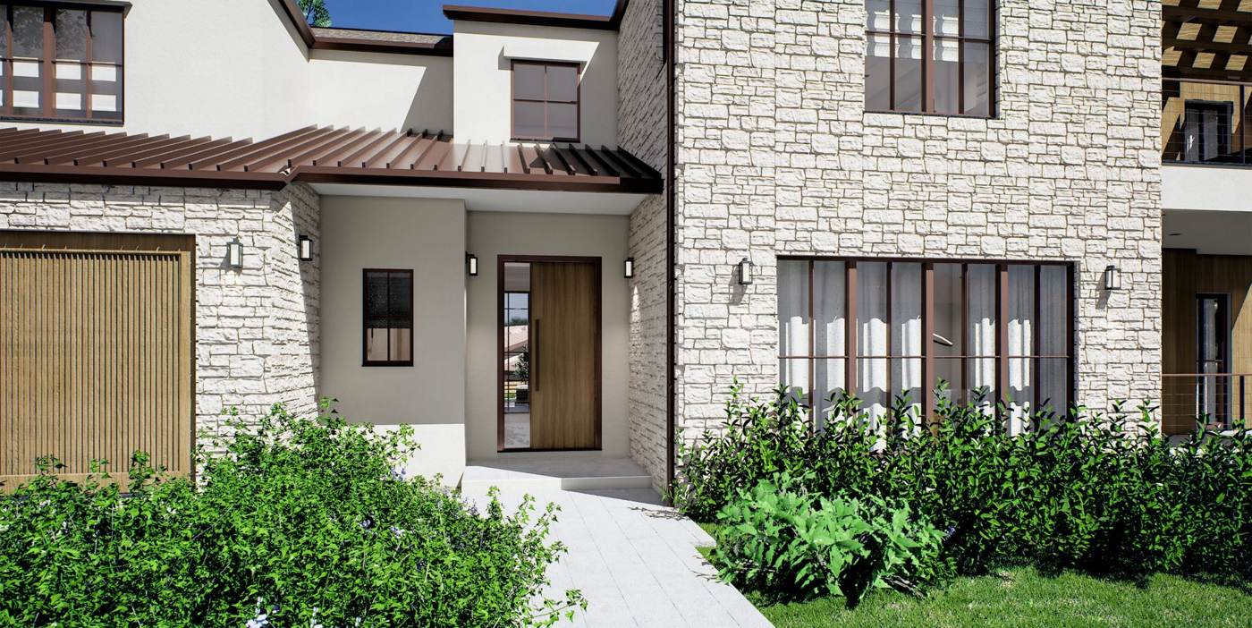Artist rendering of the street-facing elevation.